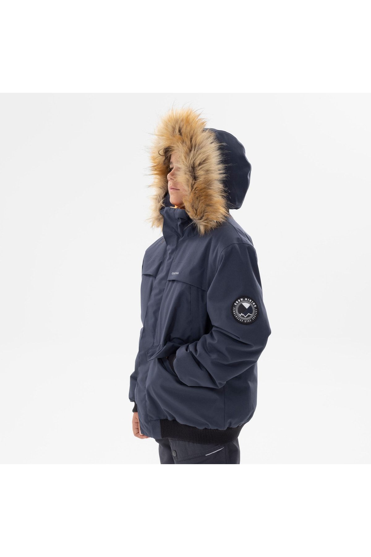 Decathlon ژاکت برفی بچه گانه Quechua Sh100 X-warm ضد آب سرمه ای
