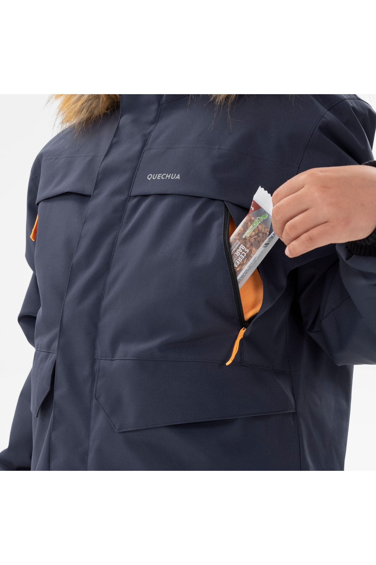 Decathlon ژاکت برفی بچه گانه Quechua Sh100 X-warm ضد آب سرمه ای