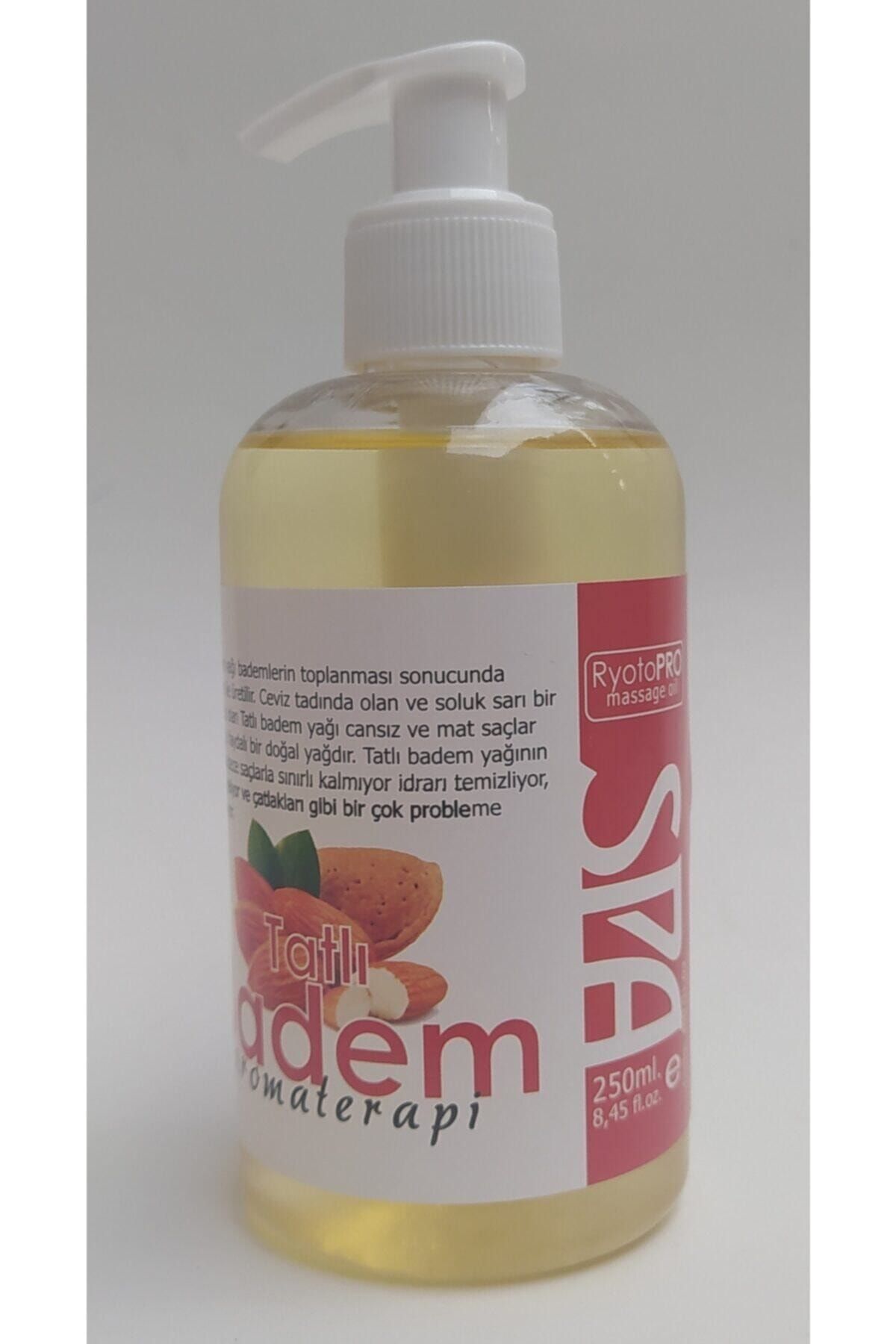 RyotoPRO Tatlı Badem Aromaterapi Masaj Yağı %100 Doğal 250 Ml. / RyotoPRO Sweet Almond Aromatherapy Massage Oil 100% Natural 250 Ml.