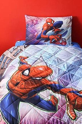 Lisanslı Spiderman Tek Kişilik Yorgan Seti 153.EVY.00496