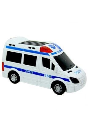 Beyaz Işıklı Sesli Pilli Polis Arabası P9979S9466