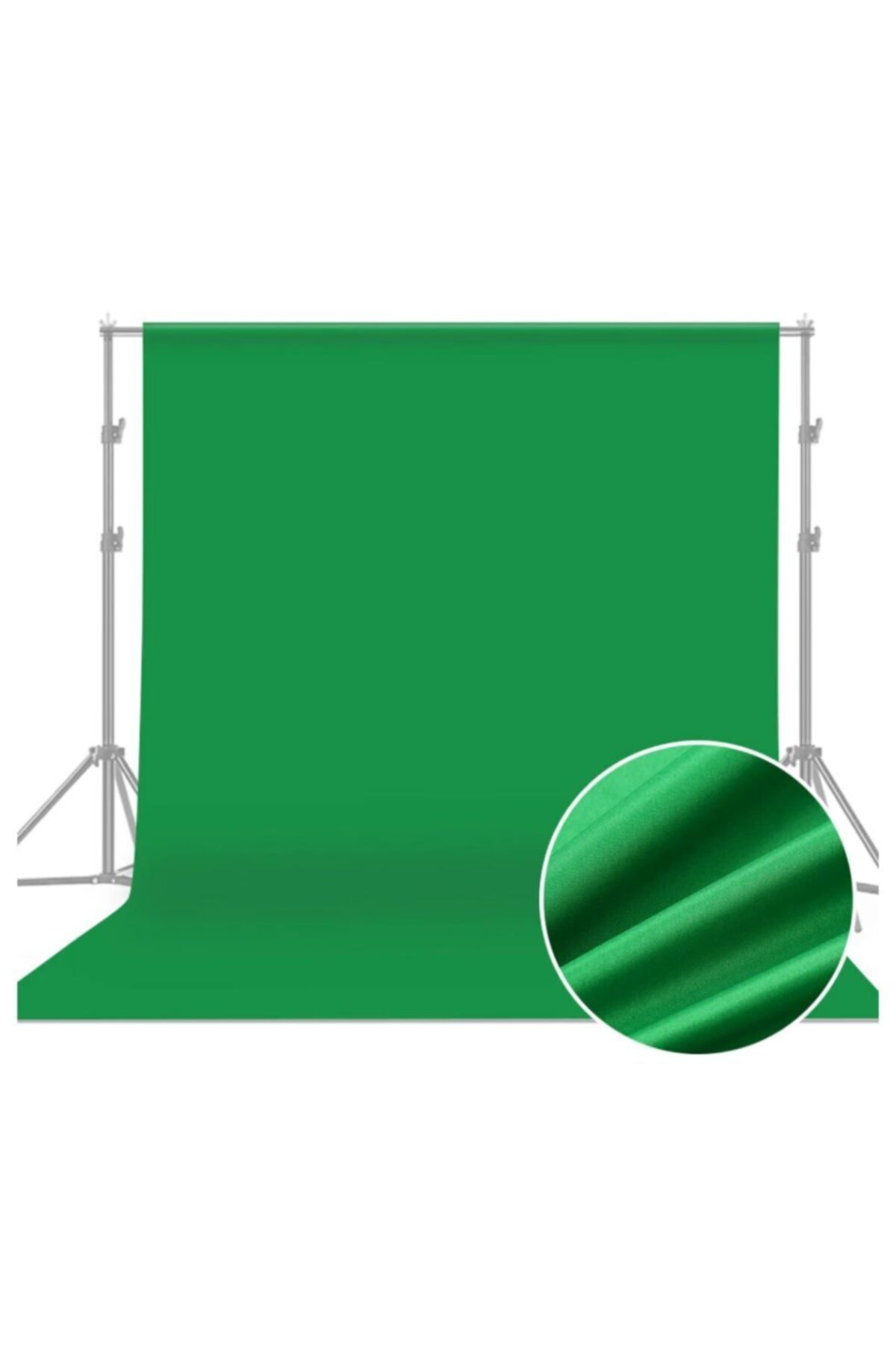 Profesyonel Fotoğraf Video Çekimleri Için - Chromakey Green Screen 1.5x3 M Greenbox Yeşil Fon Perde