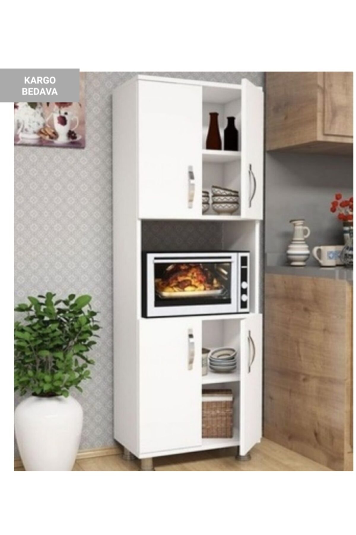 ELITE SHOPPING AKSESUAR DİZAYN 4 Kapaklı Fırın Dolabı Fiyatı, Yorumları