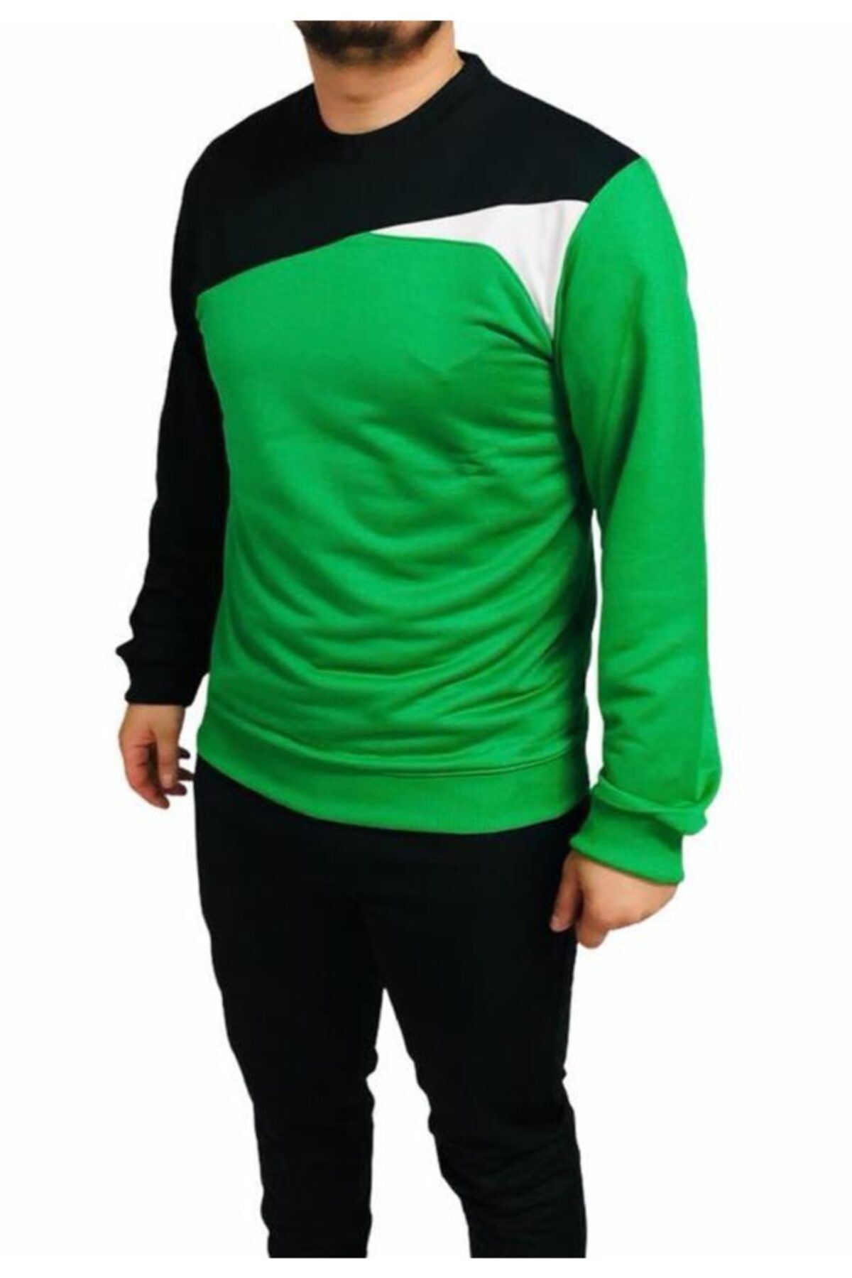 Albayrak Spor Antrenman Eşofman Takımı Dar Paça Yeşil Siyah Yetişkin Eşofmanı S-2xl Arası