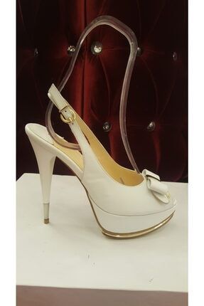 Kadın Beyaz Klasik Topuklu Ayakkabı 12CLI 23