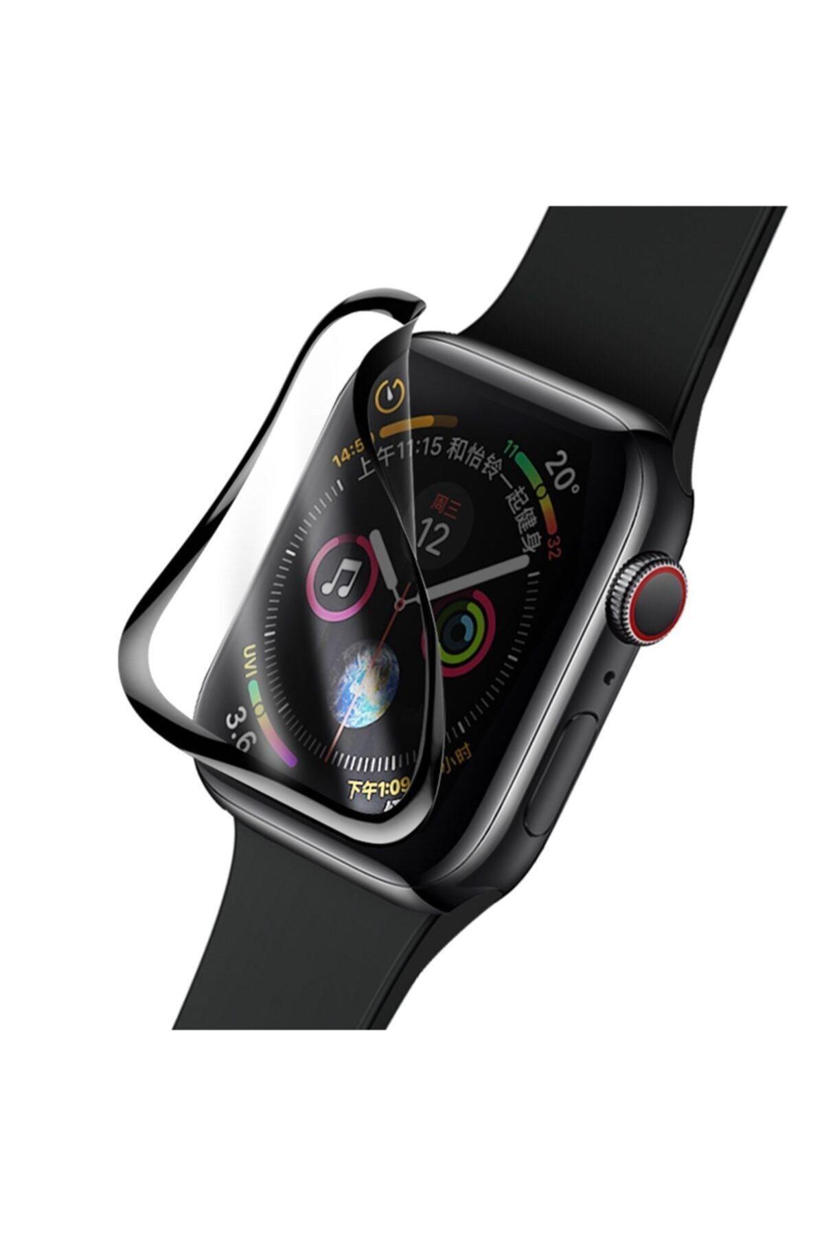 Apple Watch 44mm Polymer Ekran Koruyucu Nano Tam Kaplama Series 1-2-3-4-5-6-SE