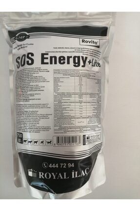 Sos Energy+lite 750 Gr Enerji, Elektrolit, Vitamin Içerikli Tamamlayıcı Çözelti Tozu 750 Gr.