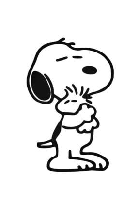 Snoopy Peanuts 2 Sticker Oto Arma Duvar Çıkartma 20 cm A68S23513