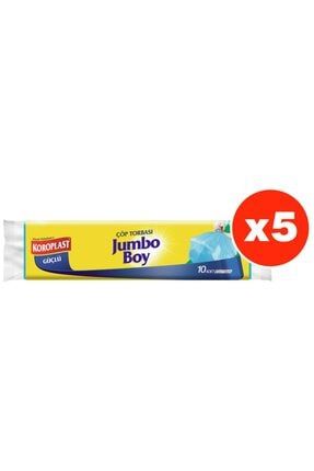Güçlü Jumbo Boy 10lu Çöp Torbası X 5 Paket (80*110 Cm) KRPL087