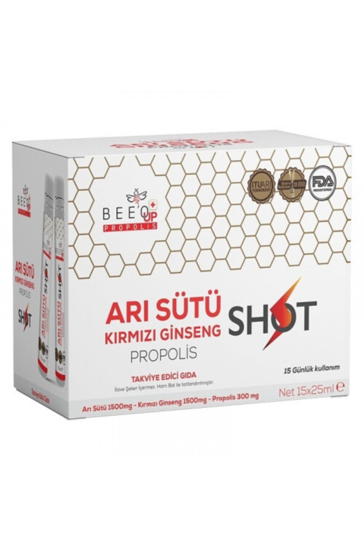 Beebop Propolis Маточное молочко Женьшень 15 шот PROPOLİSSHOT