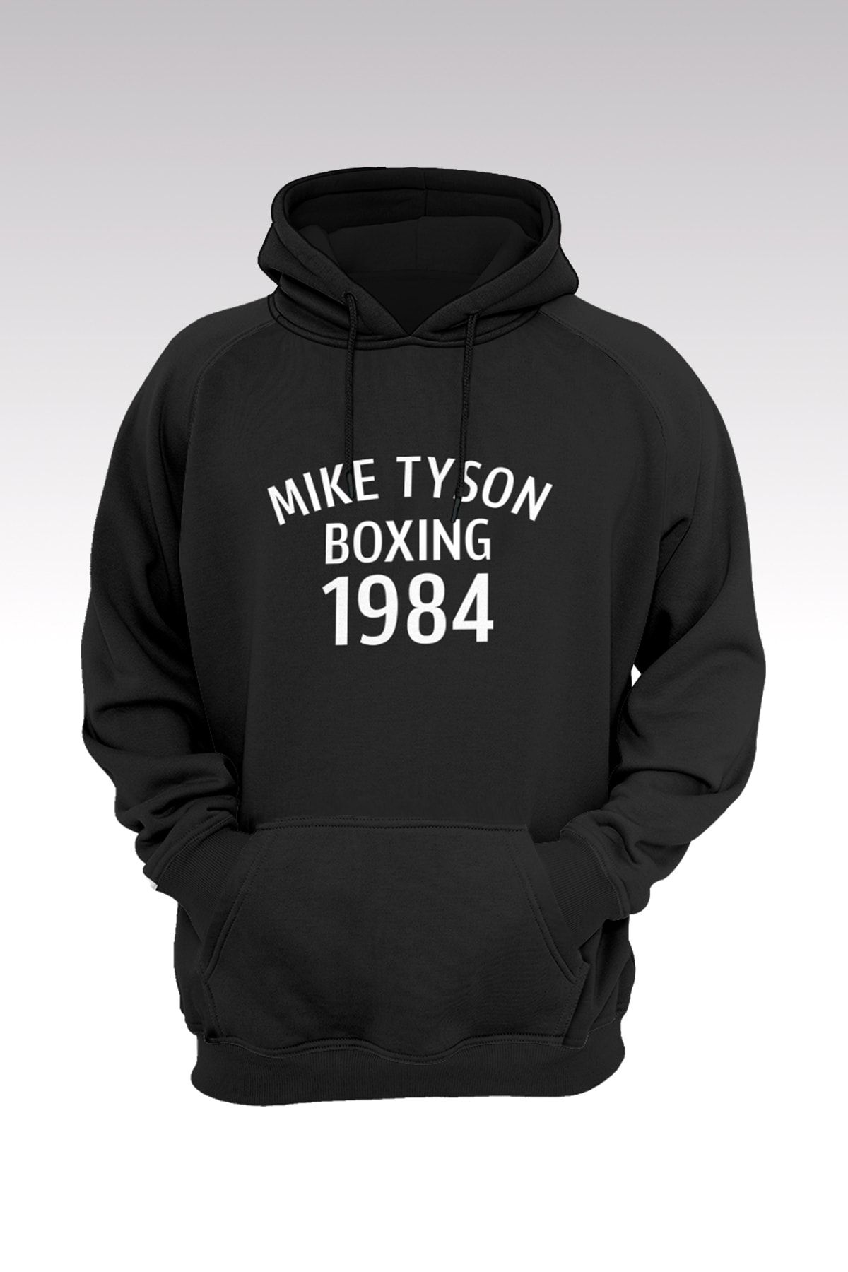 Tonny Mood Mike Tyson 132 Siyah Kap onlu Sweatshirt Hoodie