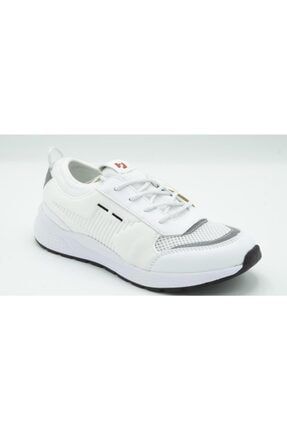 Beyaz Gri Kadın Yürüyüş Ayakkabısı HJ-101-20038-Z