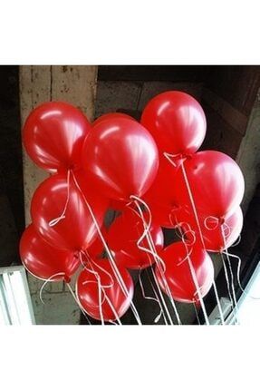 30 Adet Metalik Kaliteli Uçan Balon Kırmızı Balon 170