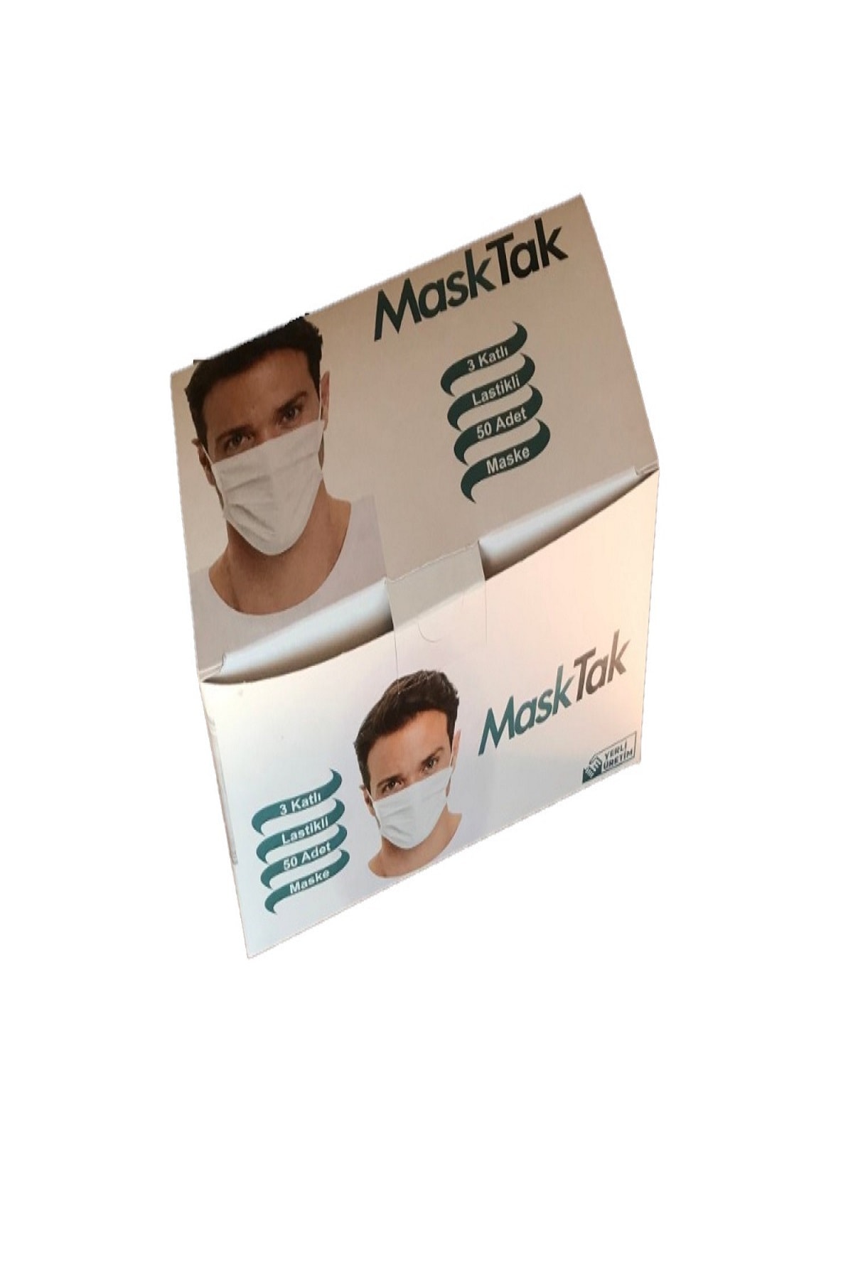 Masktak 3 Katli Telli Cerrahi Maske 50 Li Kutu Burun Lastikli Kokusuz Trendyol