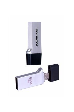 micro usb flash bellek metalik gri
