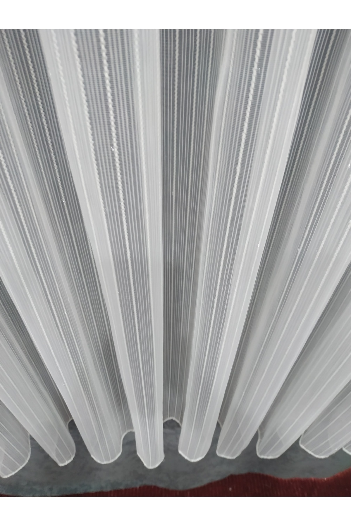 evihtiyaclarim by IOC-Honeycomb Top Single Pasta Simple Elegant Rope Twisted Glitter Tulle Curtain 1 X 2 Sparse Pleated 3