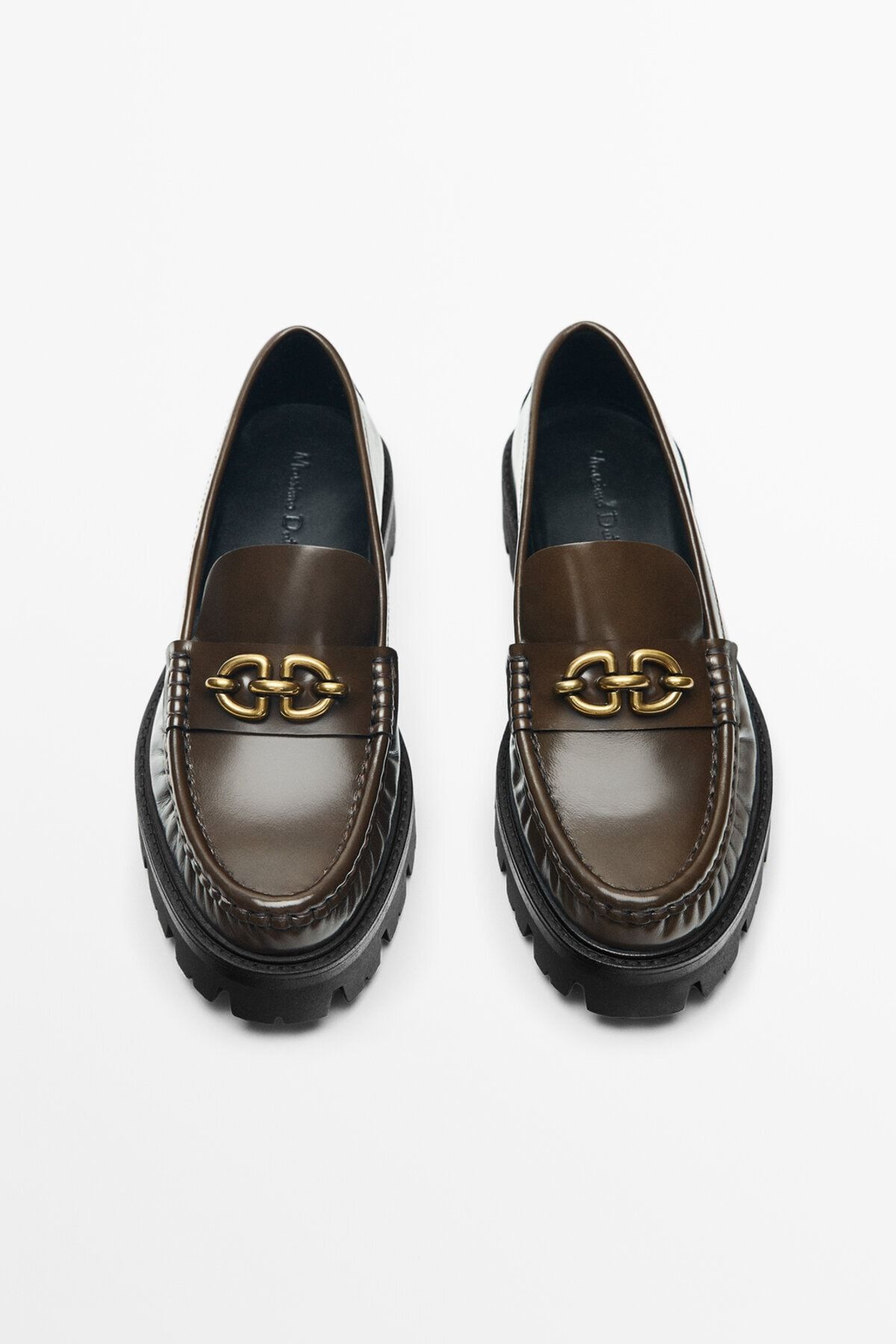Massimo Dutti Maksi Tırtıklı Tabanlı Deri Makosen VB7734
