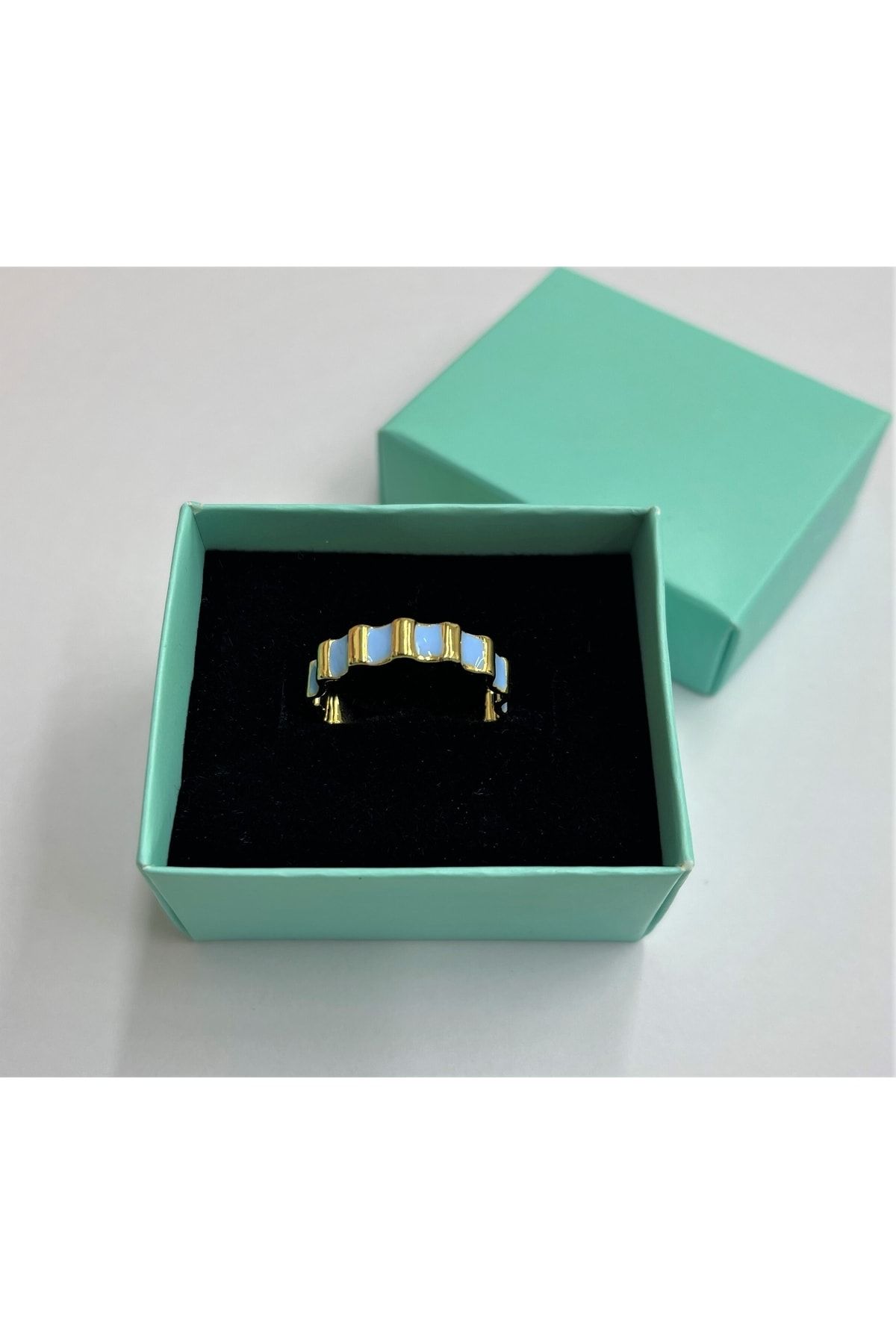 ismim bijuteri Wavy Enamel Ring Trendyol