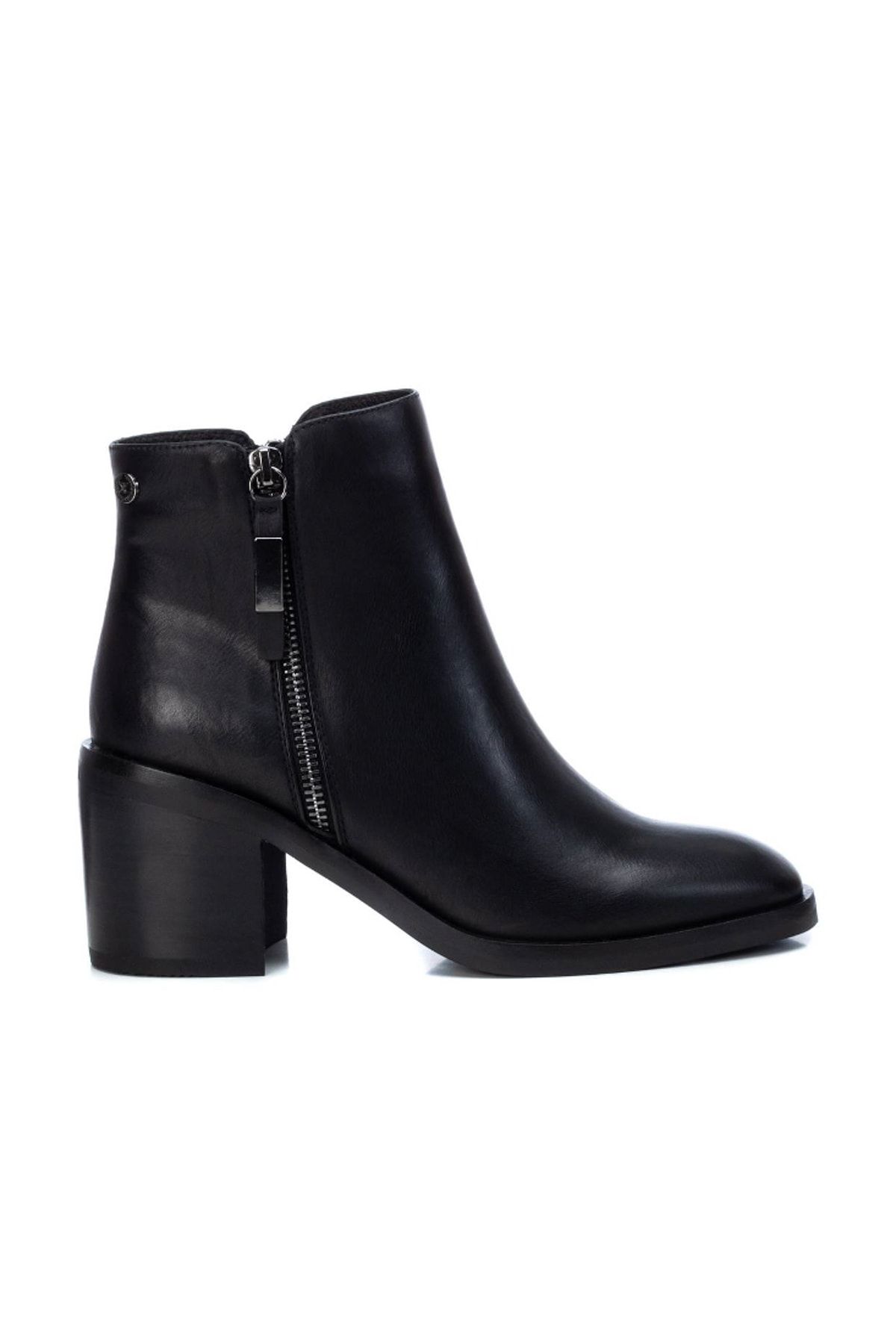 XTI Stiefelette Schwarz Blockabsatz Fast ausverkauft