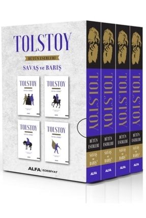 Tolstoy Bütün Eserleri Savaş ve Barış Seti 4 Kitap Takım 529761