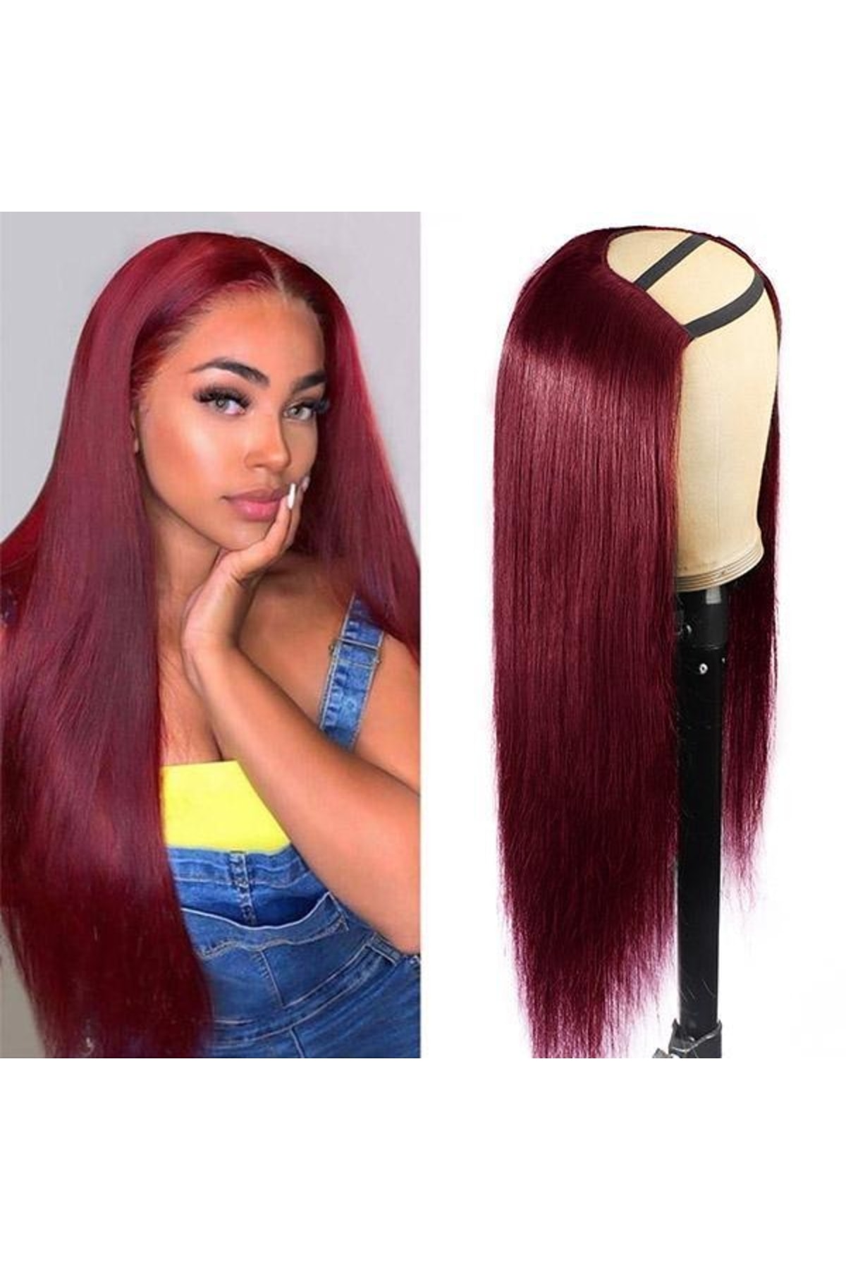 Makromehome Special Kızıl Yarım Peruk Kızıl Hayalet Peruk