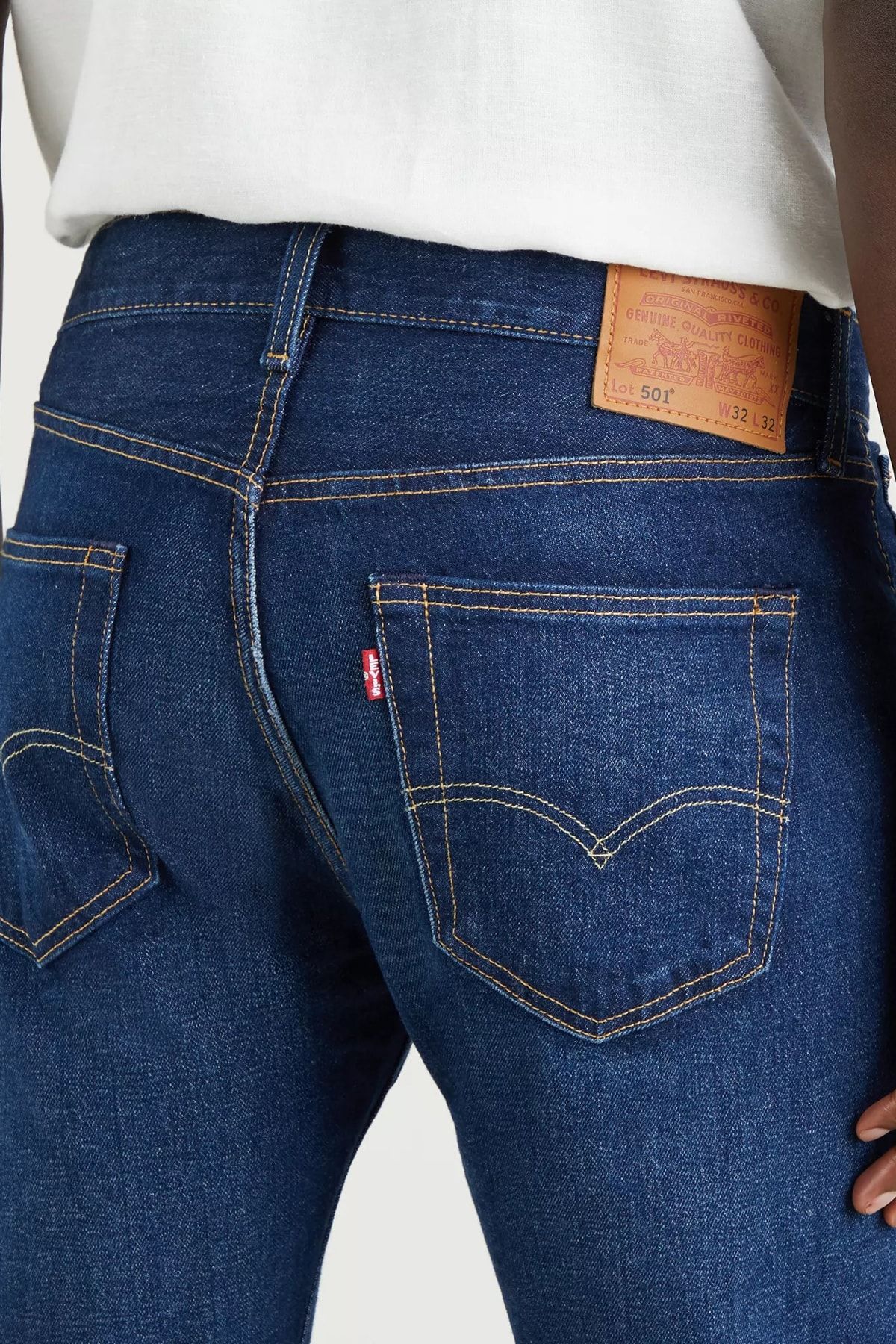 Pamuklu Regular Fit Düz Paça 501 Jeans Erkek Kot Pantolon 00501