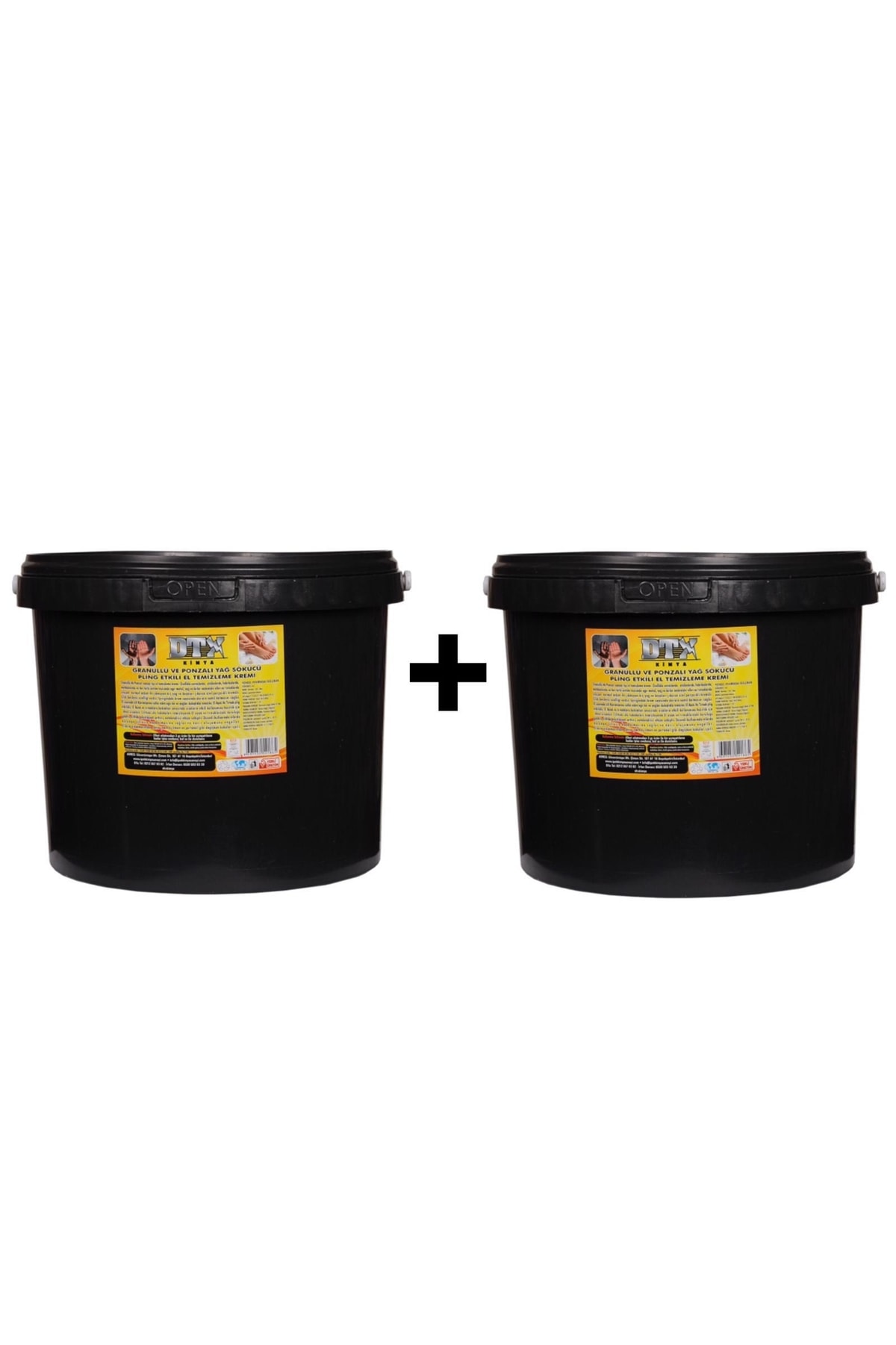 Dtx Kimya 2 Adet Sanayi Tipi Ponza'lı ( Talaşlı ) El Temizleme Sabunu (kremi) 15 Kg