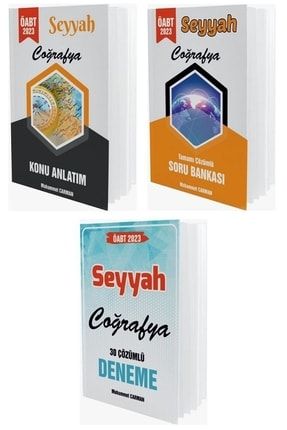2023 Öabt Coğrafya Öğretmenliği Seyyah Konu Soru Deneme 3 Lü Set 9999050296358