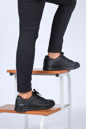 15307 Siyah Erkek Günlük Rahat Yürüyüş Sneaker Spor Ayakkabı JUMP-15307-M