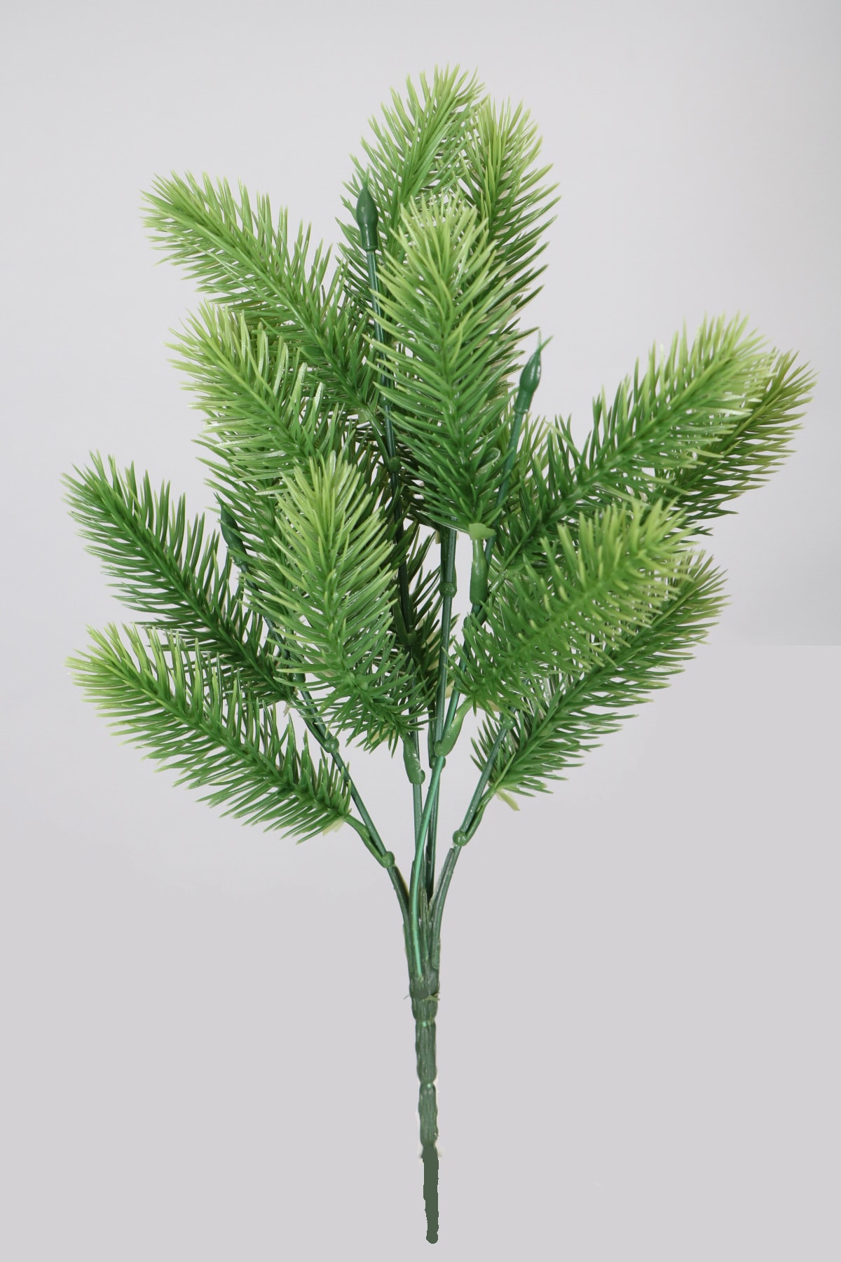 Yapay Çiçek Deposu Dikenli Çam Ara Dal Bitki Demeti Yeşil