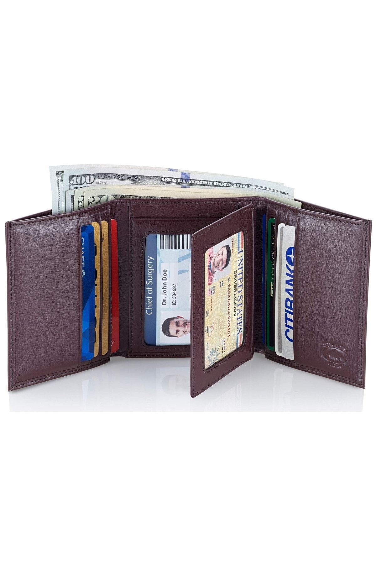 Stealth Mode Trifold Rfıd Korumalı Erkek Deri Cüzdan (YURT DIŞINDAN) UX9281