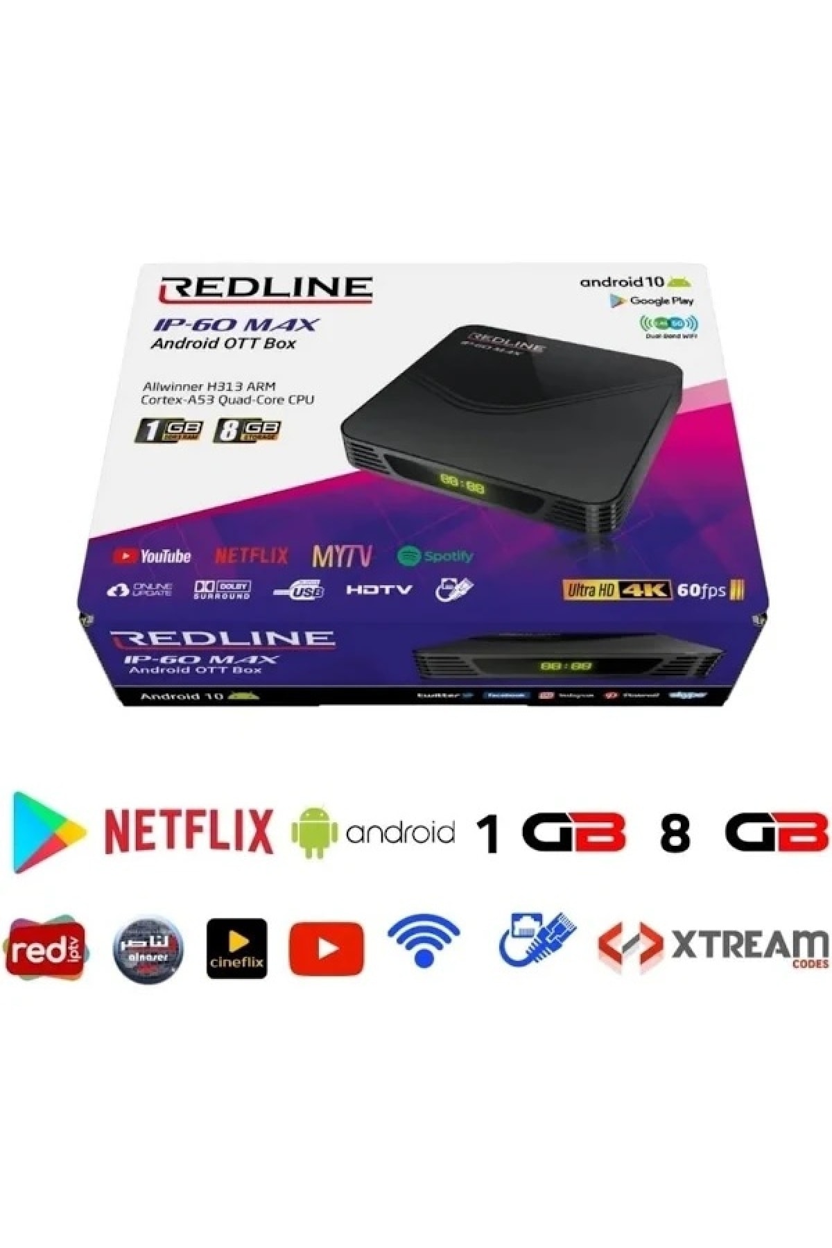 Life Teknoloji Redline Ip60 Max Android 10 Tv Box Media Player Netflix