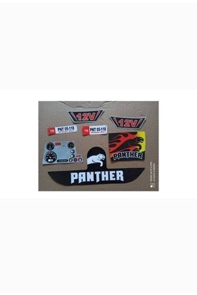 12 Voltluk Panther Akülü Araba Için Gövde Çıkartması/etiket Pantç