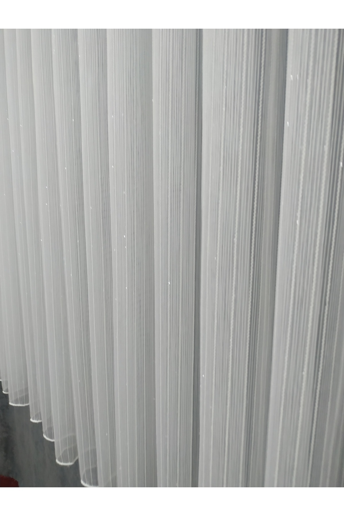 evihtiyaclarim by IOC-Honeycomb Top Single Pasta Simple Elegant Rope Twisted Glitter Tulle Curtain 1 X 2 Sparse Pleated 6