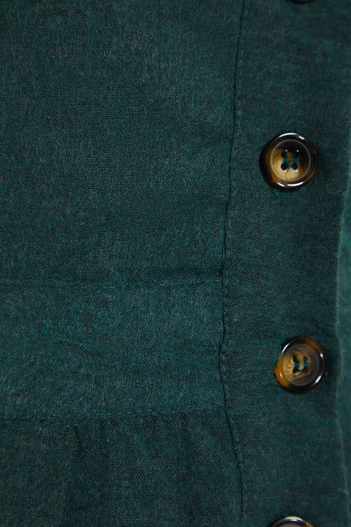 Trendyol Collection-Khakifarbenes, gewebtes Mini-Westenkleid mit Riemchenmuster TWOAW21EL1163 8