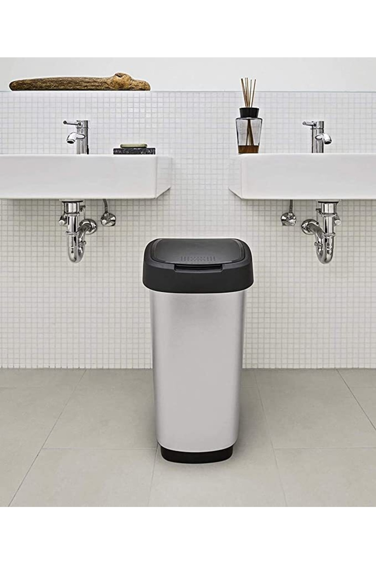 Rotho Swing Çöp Kutusu 25l Metalik Gri - Fiyatı, Yorumları