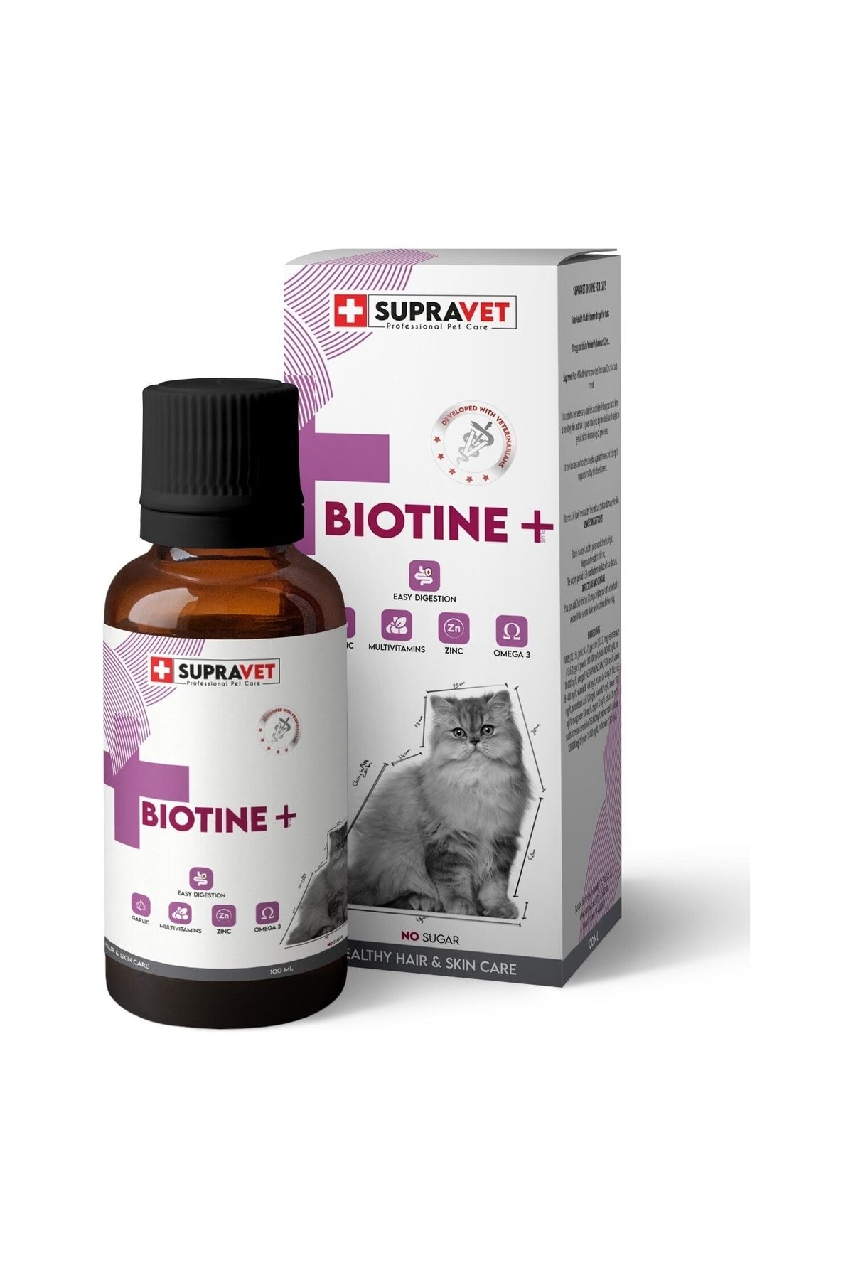 Plus +b For Cats Biotine Damla 100 Ml + Zinc + Multi Vitamin
