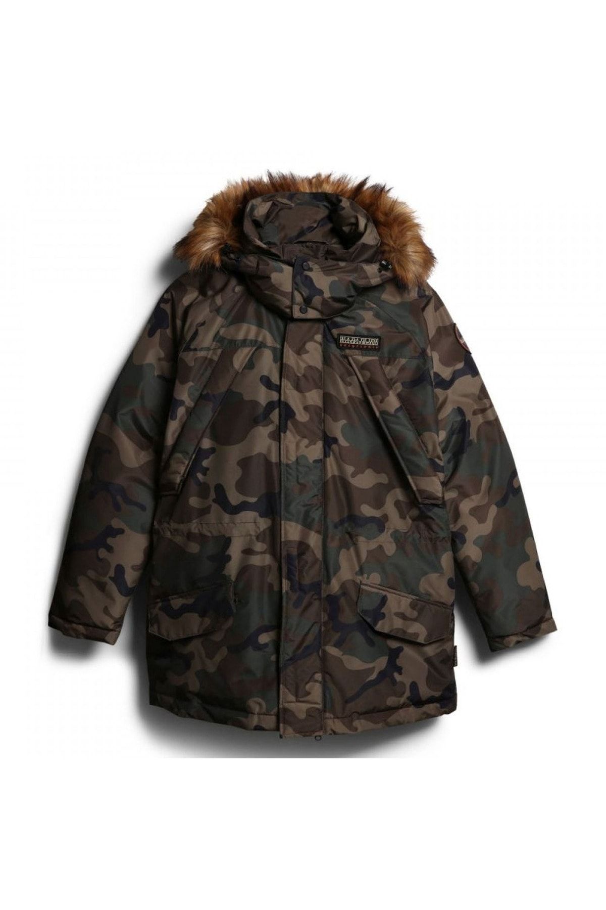 Napapijri camo coat cheap