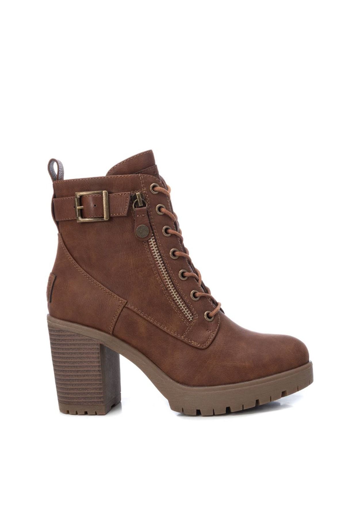Refresh Stiefelette Braun Blockabsatz Fast ausverkauft