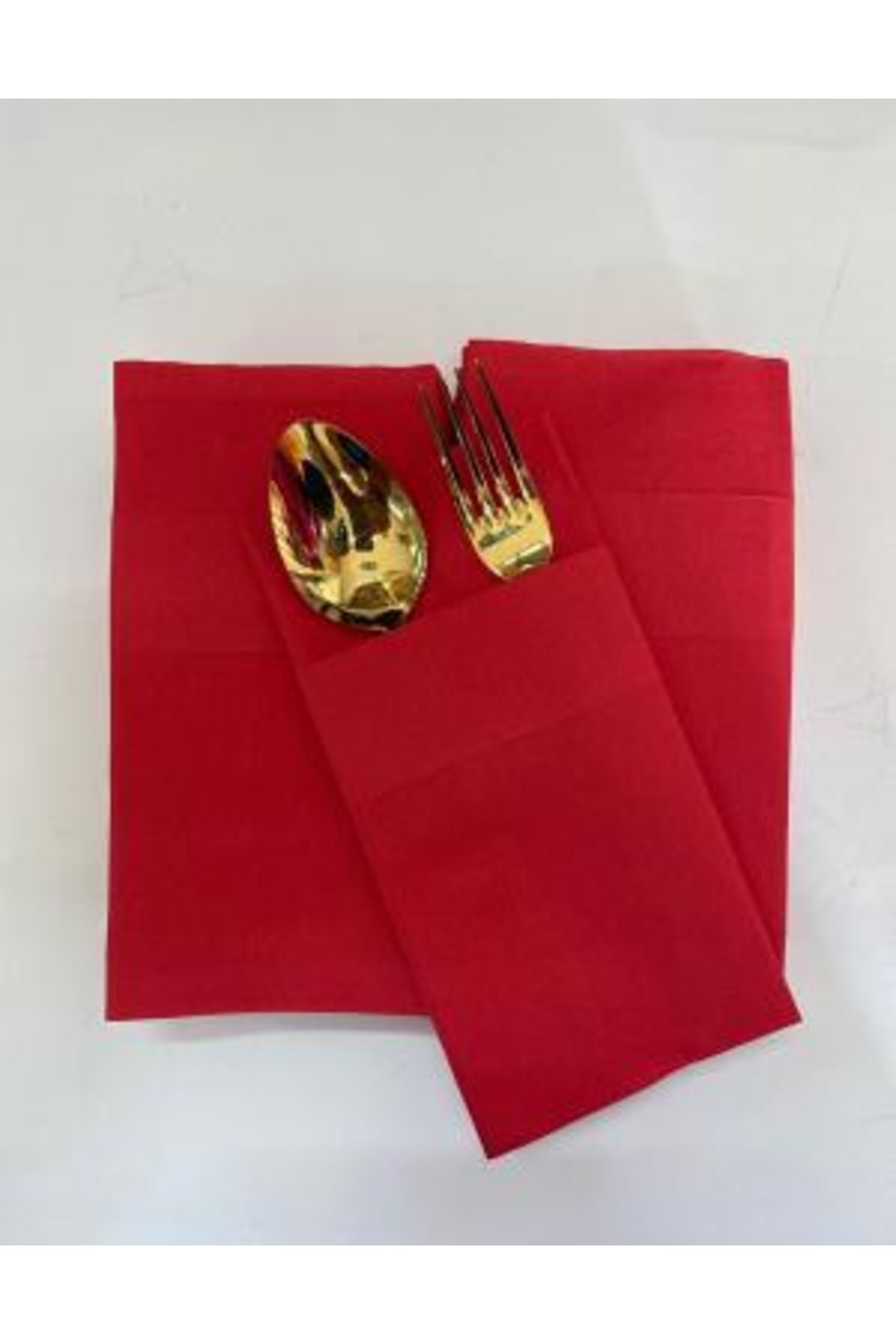 kidspartim Kırmızı Cepli Aır Touch Peçete 12 Adet 40x40