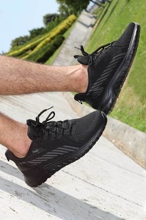 26441 Siyah Erkek Günlük Rahat Yürüyüş Koşu Sneaker Spor Ayakkabı