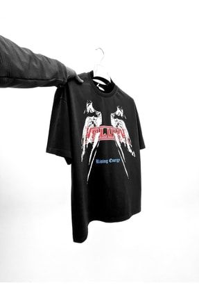 Oversize Abluka Baskılı T-shirt Siyah ab-101siyah
