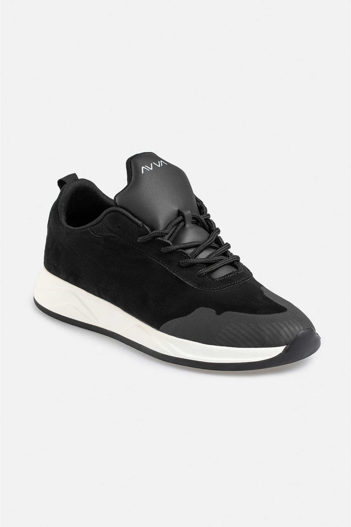 Avva Erkek Siyah Süet Sneaker Ayakkabı A22Y8040
