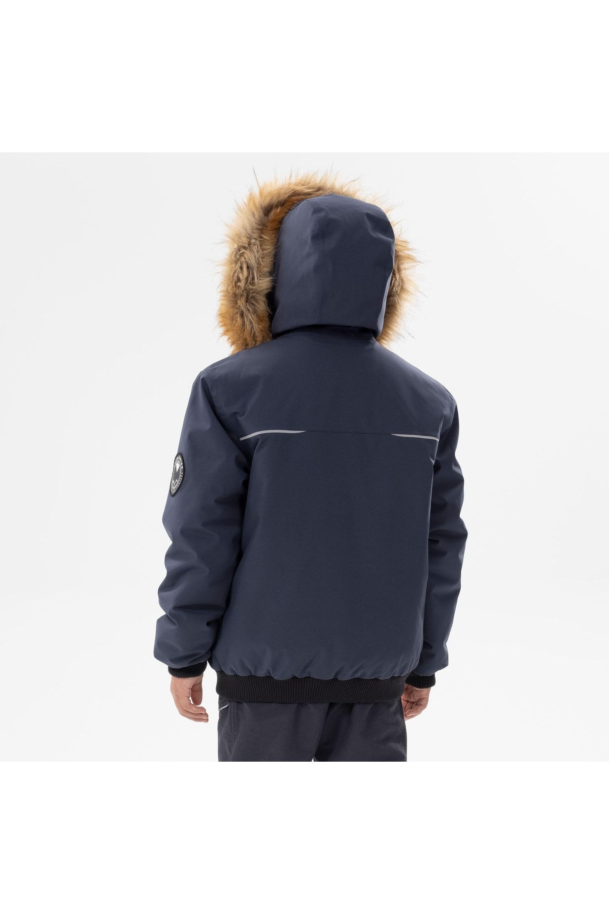 Decathlon ژاکت برفی بچه گانه Quechua Sh100 X-warm ضد آب سرمه ای