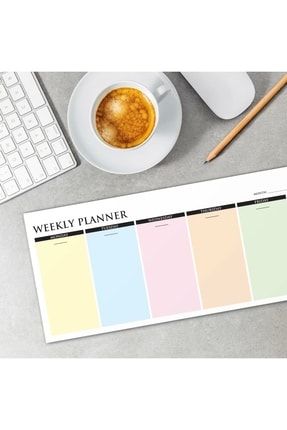 Renkli Haftalık Planlama Defteri Colourful Weekly Planner 2020002001618