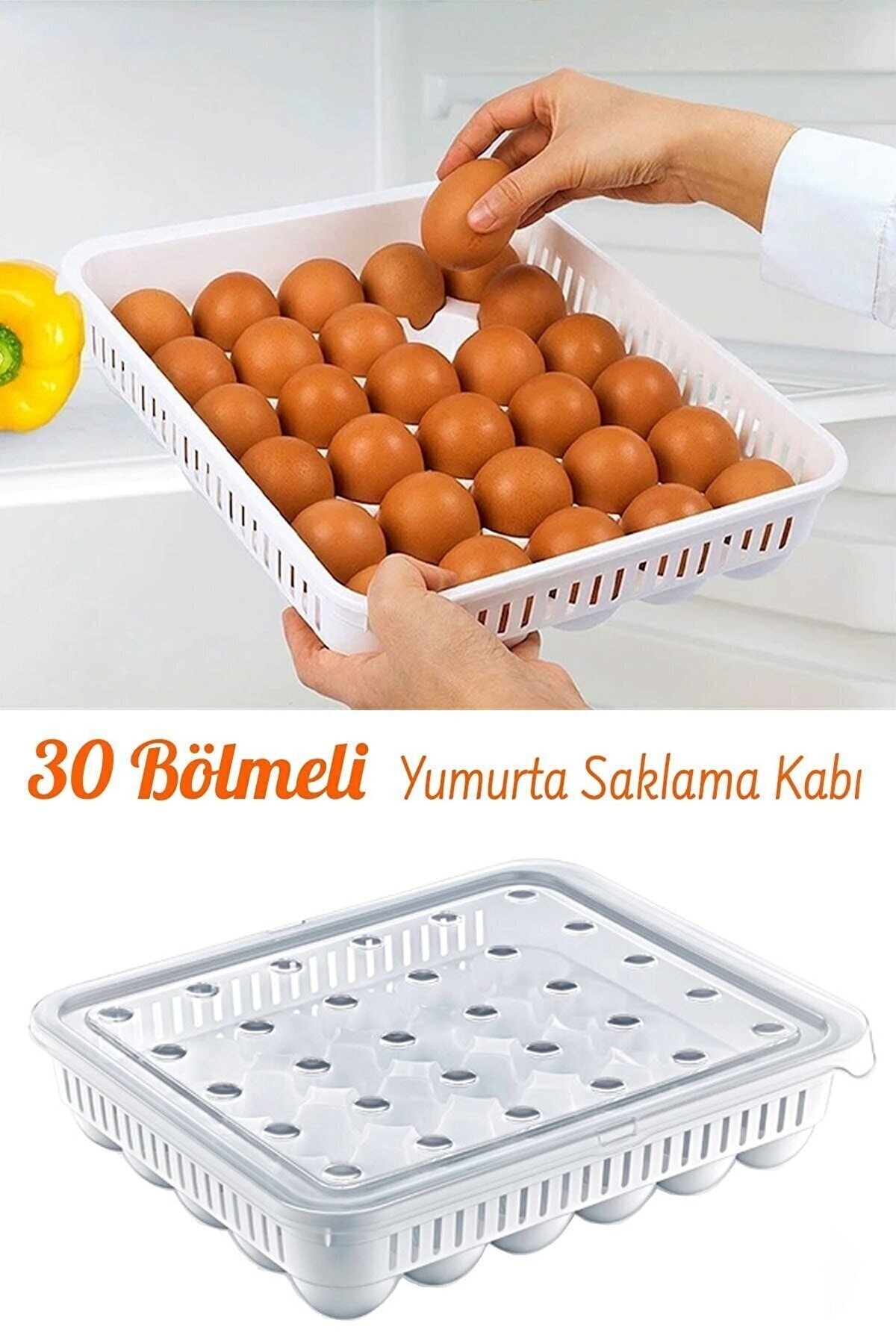 30'lu Yumurta Saklama Kabı Steril Yumurtalık Kapaklı Yumurta Organizeri · WRHD10RG1