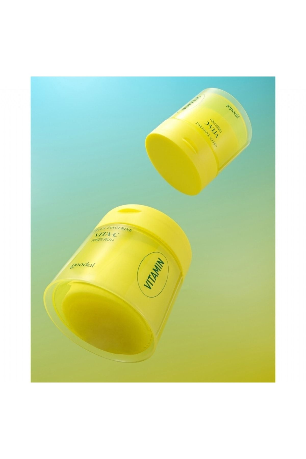 تونر TANGERINE GREEN VITA C TONER PAD EARTRACT ENTRACT و PED تونیک ضد رنگ 70 قطعه Goodal