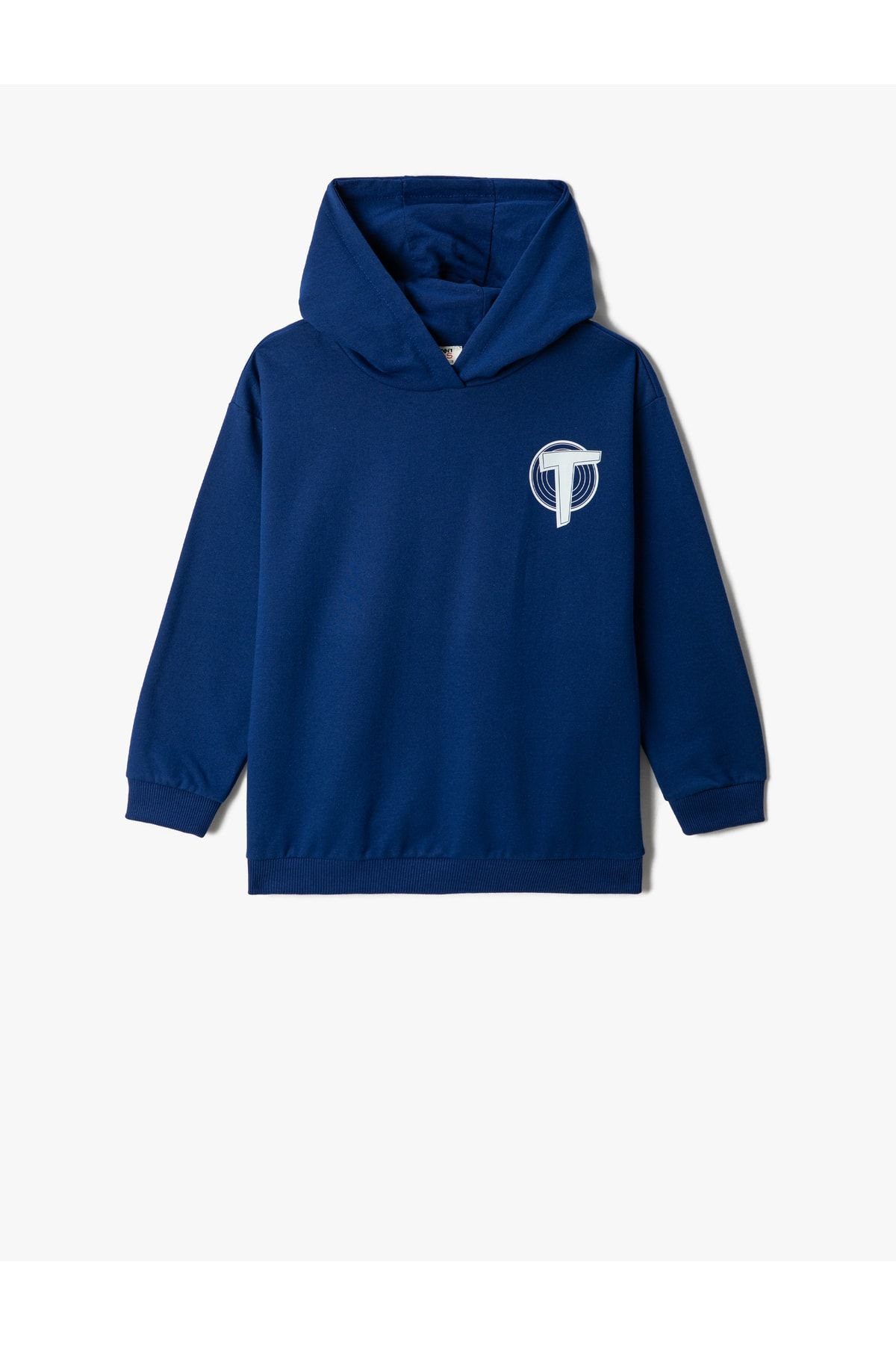 Space Jam Temalı Arkası Bugs Bunny Ve Daffy Duck Baskılı Kapşonlu Sweatshirt Lisanslı