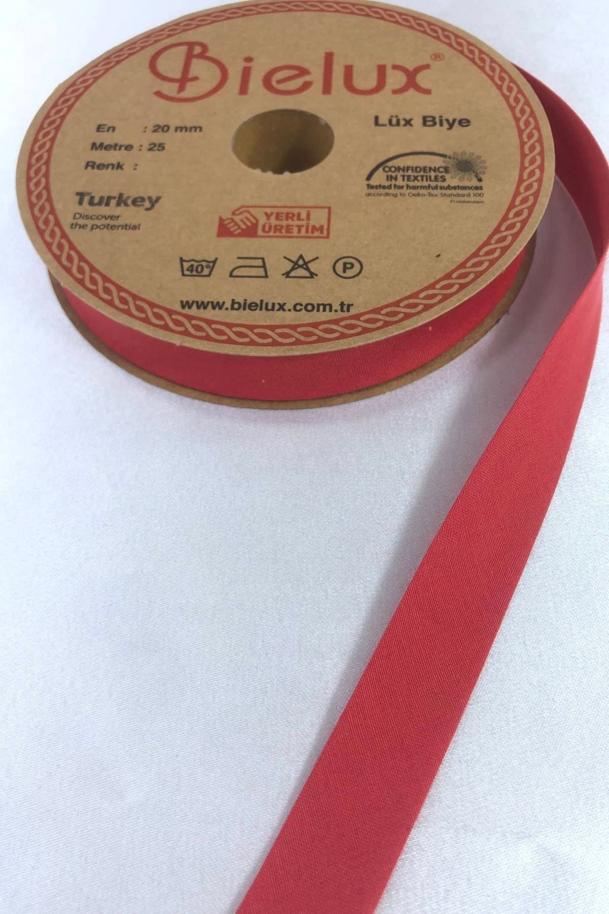 Hobigram-Red Koton Piping Width 2 cm Length 1 Meter – Special Design, Accessory, Quality Production, Eye-Catching Style – 2