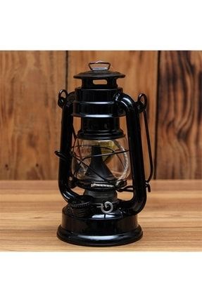 Küçük Boy18 cm Siyah Dekoratif Kamp Outdoor Gemici Feneri Gaz Lambası DP00017